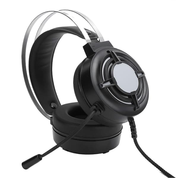 Gaming Headset ESport Kablet RGB Farverigt Lys med Mikrofon til PC Computere (Til HP H120G USB7.1 Interface)