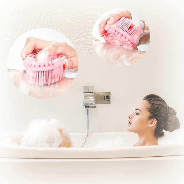 Silikone Kropsskrubber Loofah - Sæt med 3 Skånsomme Eksfolierende Kroppe