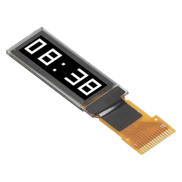 4 stk. 0,91in Display Skærm Organisk Lysdiode SPI Interface 15PIN Display Modul Hvid