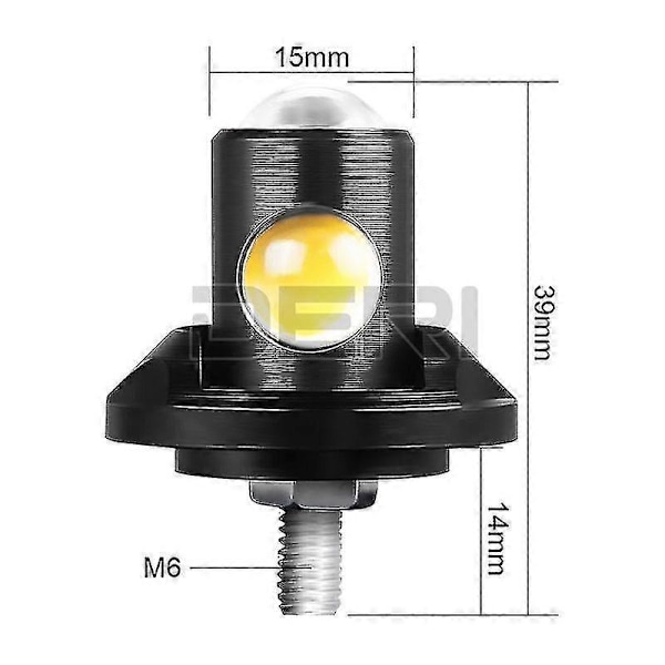 Motorcykel LED Mini Blinkers CNC Örnöga Form Blinkers DRL Varselljus Nummerplåt Bakbromsljus s202412245579