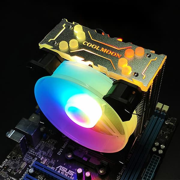 CPU Køling ARGB Lydløs 4 Varmerør Multi-platform Computer CPU Fan Kølelegeme