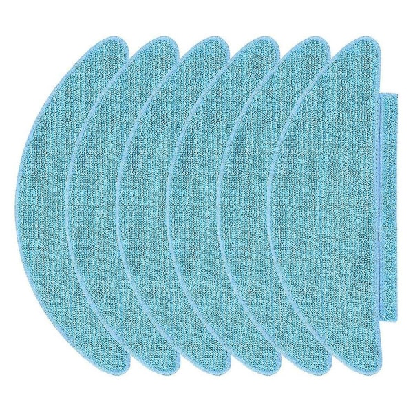 6pcs Washable Mop Pad Robot Accessories For Sl60d/sg60/sl61 Replacement Cloths Wipe Rags