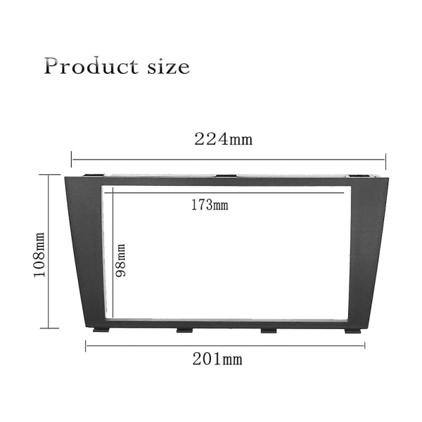 2Din bilstereo radio fascia panel ramme for Lexus IS200 IS300 Toyota Altezza 1995-2006