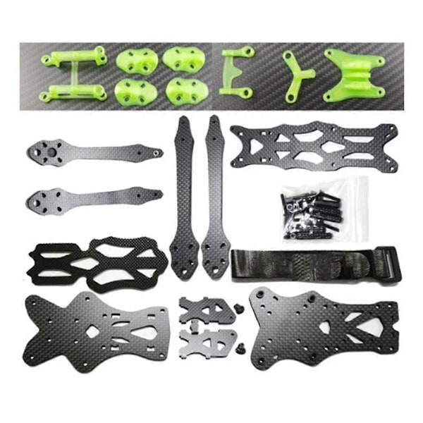 DC(O3) 5 Tommer 225mm Kulfiber FPV Drone Rammesæt Kompatibelt med O3 VTX Props, F3/F4/F7 FC, 22/