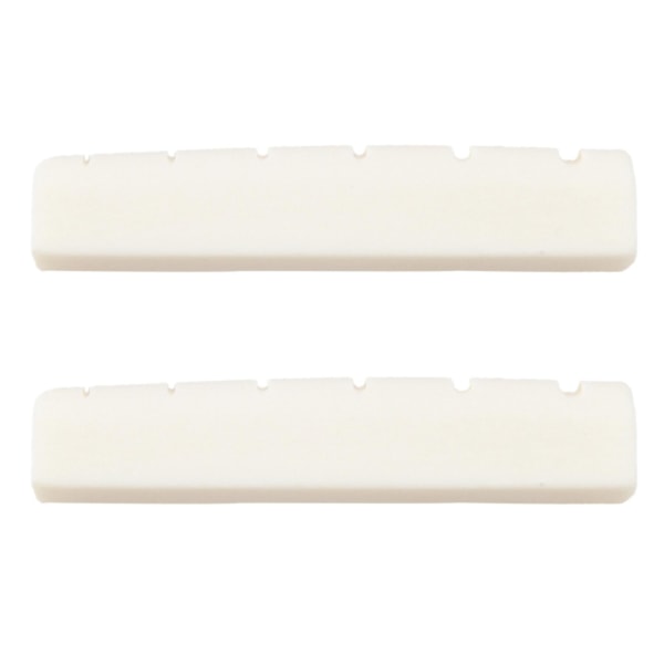 2x Gitarr Gitarr Bridge Bone Bone Nut Sadel Acoustic Bridge Sadel