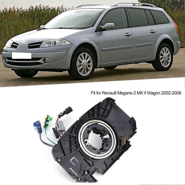 Ohjauspyörän kierteinen kaapeli sopii Megane 2 MK ll Wagon 2002-2006