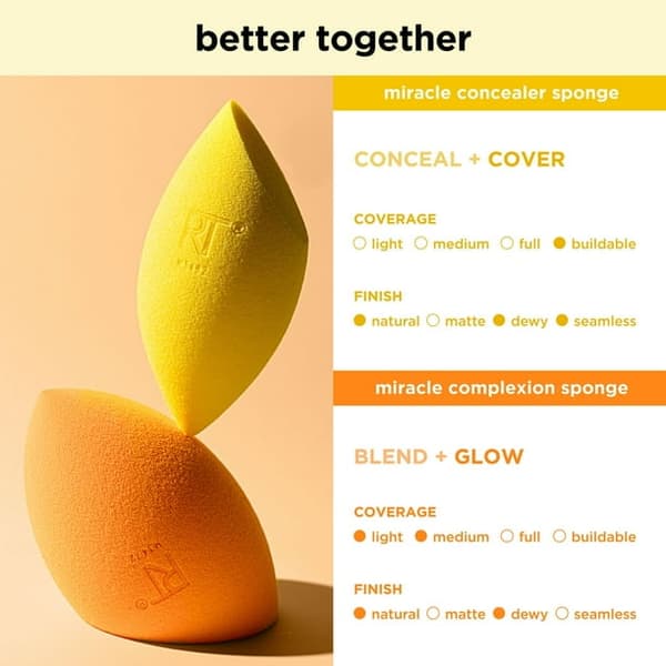 Real Techniques Miracle Concealer Sponge, 1 stk.