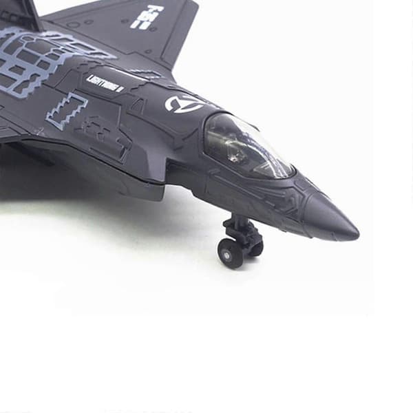 2x Simulationslegering Støbt Metal Fly Luftfartsselskab Fly Blå Sort