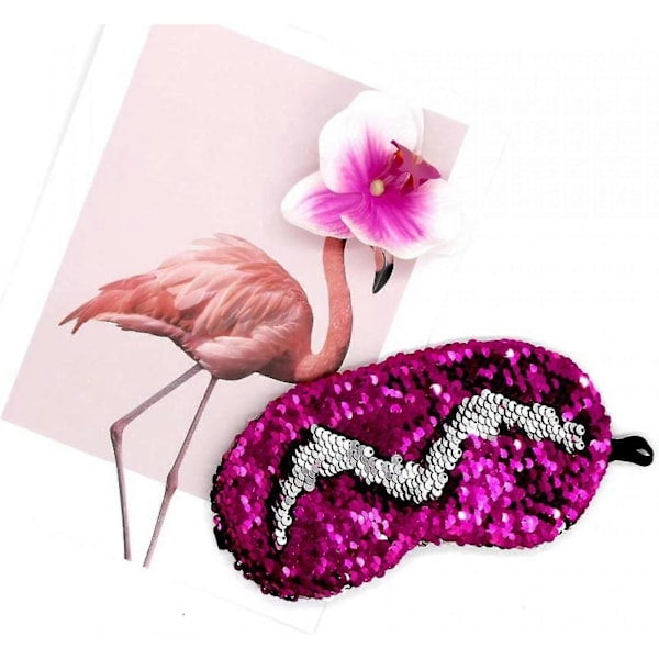 Aveki 6 st Glitter Sjöjungfru Paljetter Sovmask Elastisk Ögonmask Skugga Ögonbindel Kvinnor Tonåringar Flickor