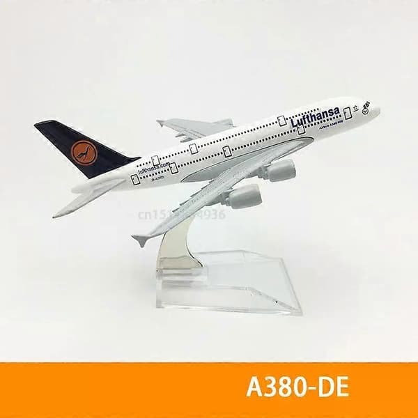 6 tommer 15 CM A380 A350 A330 A320 Concorde Støbt Flymodel Til Gaveindsamling A380 DE
