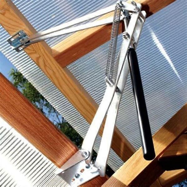 Automatisk vindusåpner for drivhus med solcellesensor 7kg/15lbs (dobbel fjæråpner)