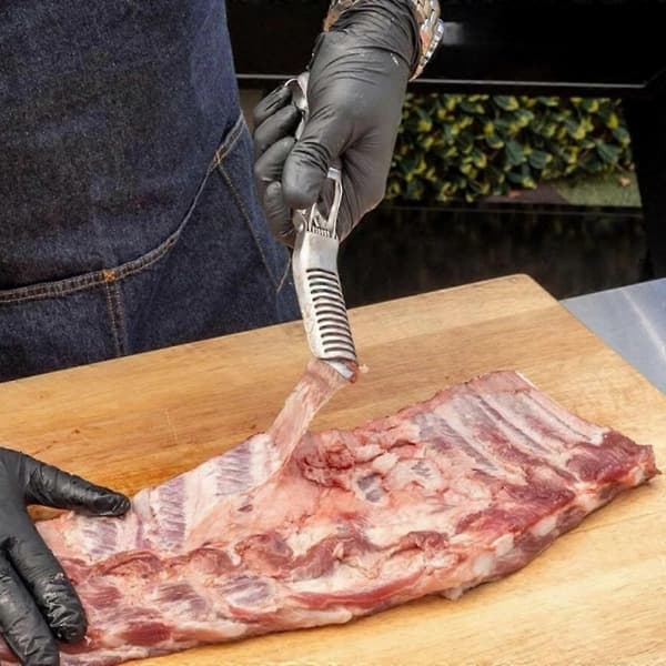 Ribbemembranfjerner i rustfritt stål, for enkel fjerning av membran