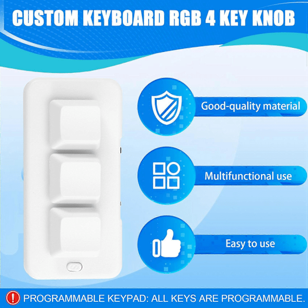 MK321U Programmerbart Makro Mini Tastatur 3 Tilstande Mekanisk Tastatur Gaming Keypad til Spil Multimedia