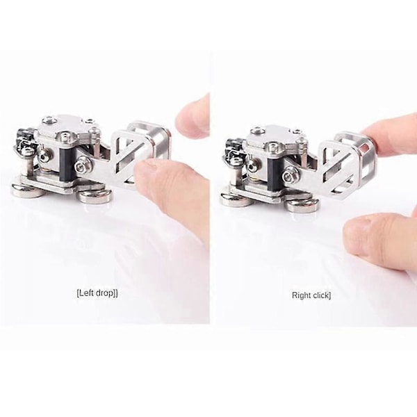 Mini CW Morse-nøgle Dobbelt Paddle Code Keyer i Aluminiumlegering til Øvelse Begynder CW Telegraf Kortbølgeradio