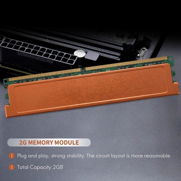 2gb Ddr2 RAM-muisti 1066mhz Pc2 8500 1.8v PC Ram Memoria 240 Pins Yhteensopiva Intel Desktop Memory Dimm 240pins