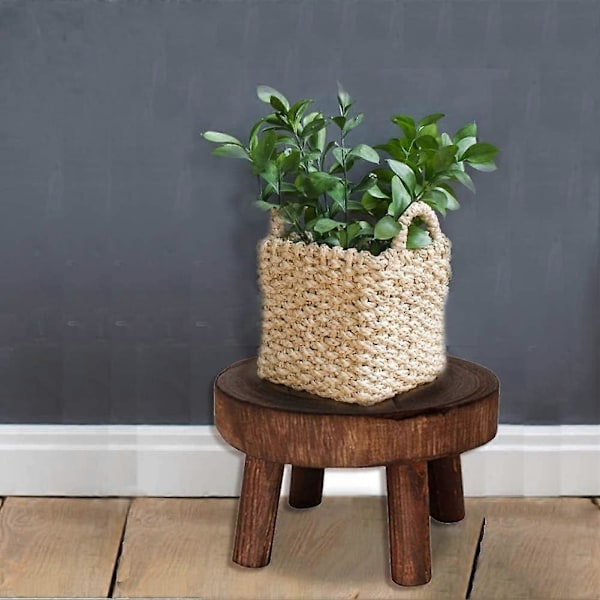 2025 Egnet Blomsterpotte Krakk, Rund Tre Krakk, Innendørs Planteholder, Solid Blomsterpotteholder