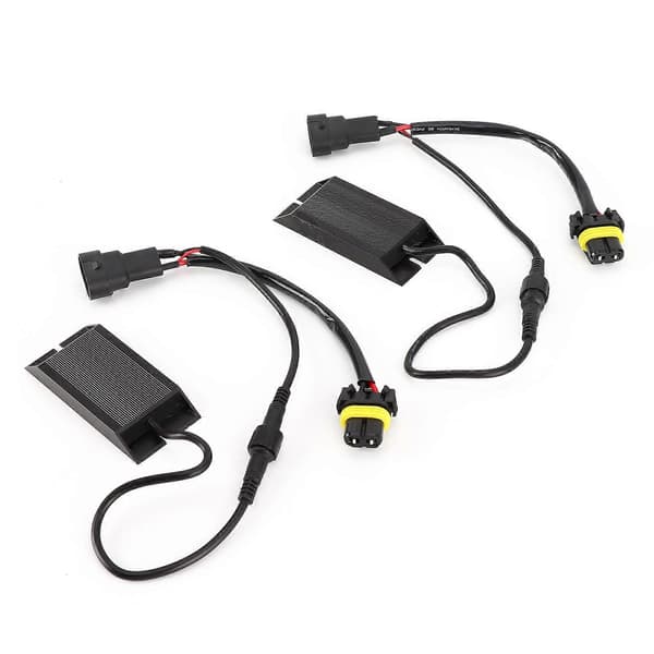 Par Dekor for Bil Lys Split Motstand Dekoder 9006 Sokkel Høy Effekt med Lav Arbeidsvarme DC 12V