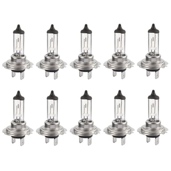 10 st 55W H7 Halogenlampor Bildimma Framlampa Halogenlampa Varm Ljus Biltillbehör Universal Hea