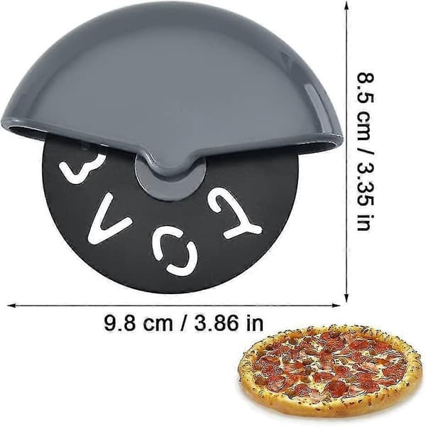 4 stk. pizzakutter, pizzakutter, pizzakutter, profesjonell pizzakutter, lett pizzakutter, ideell for pizza, paier, vafler og deigkokk