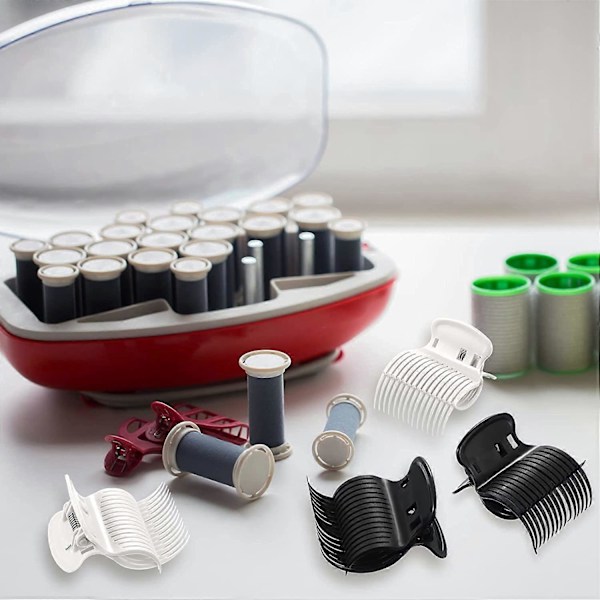 12 stk. Hot Roller Clips Hårkrølle Klips Udskiftningsklips til Ruller til Kvinder Piger Hårsektion Styling