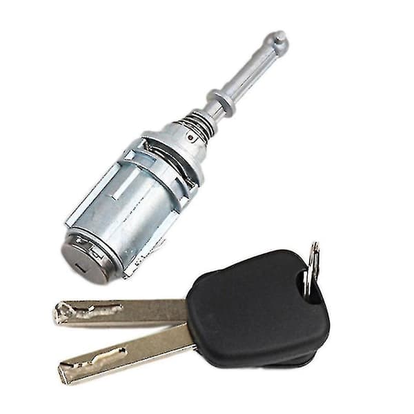 Vänster Främre Dörrlås Cylinder Med 2 Nycklar För Citroen C2 C3 2002-2010