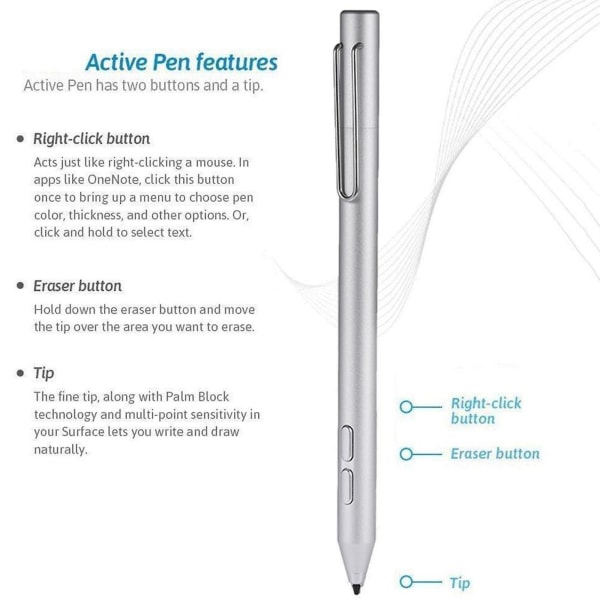 2048 Touch Stylus Pen -kynä Surface Pro 3 4 5 Laptop Tablet Active Pen