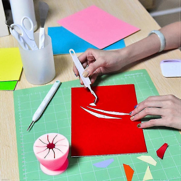1 set DIY Cardstock Crafting Basic Tools Kit Craft Vinyl Weeding Set A
