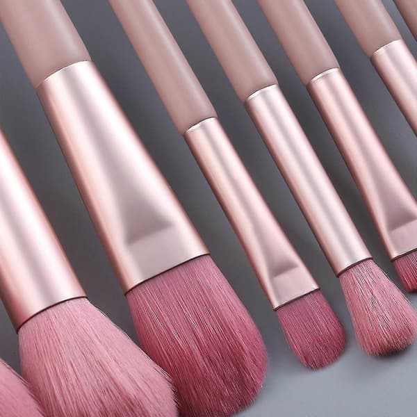 12 Makeup Børster Skønhedsværktøj Foundation Børste Bærbart Makeup Makeup Børstesæt