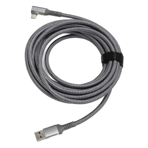 för Quest 2 Link VR-kabel Nylonflätad Höghastighetsdataöverföring Laddningskabel VR-tillbehör för VR-headset Gaming PC 5m / 16.4ft
