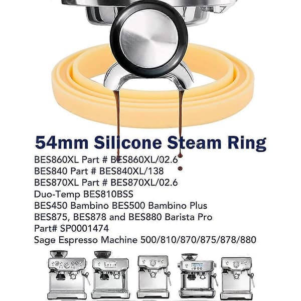 54 mm silikonring, gruppehode pakning for espressomaskin, gruppehode tetningspakning for /Sage