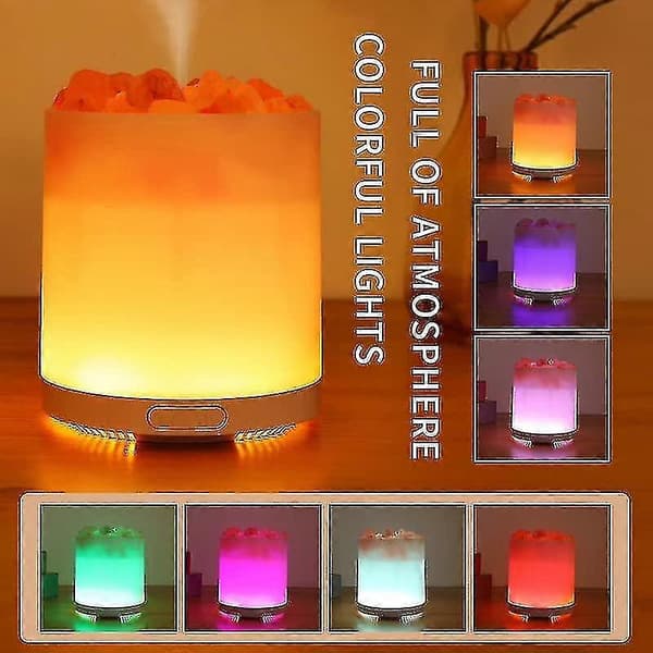 Saltlampe Ultralyd Eterisk Olje Diffuser, Saltlampe Diffuser, luftfukting, aromaterapi