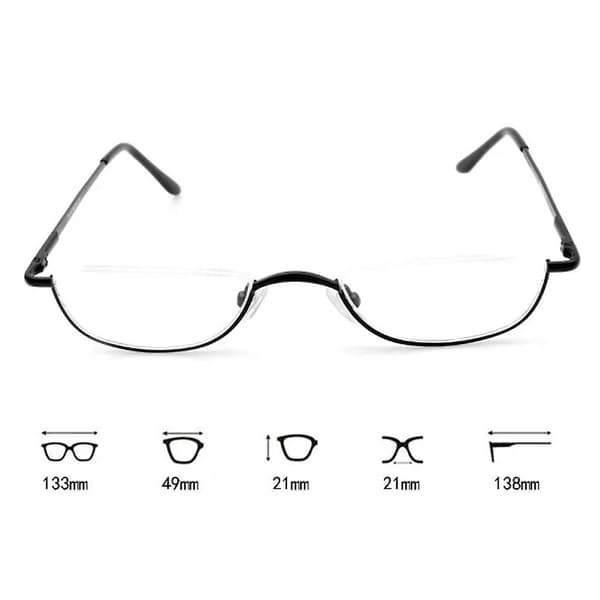 Læsebriller BRILLE SORT STYRKE 225 Sort Styrke 150