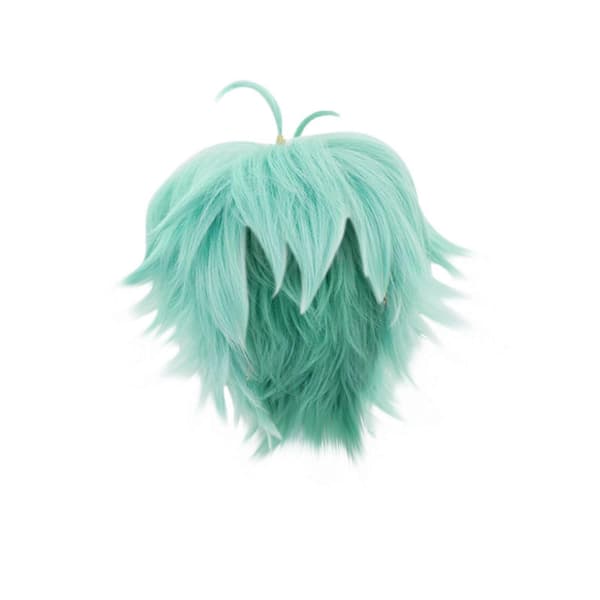 Grön Inverterad Kort Hår Cosplay Peruk Modellering Upp Peruk T