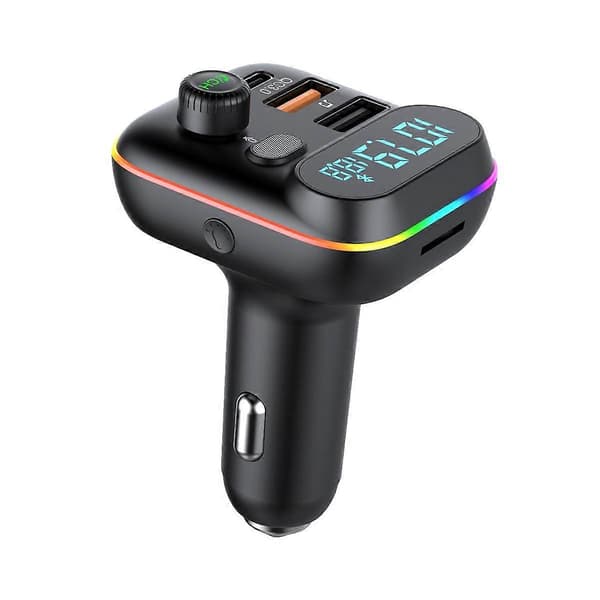 T70 Bil Bluetooth MP3-spiller FM-sender Universal Hurtig USB-lader Biltilbehør