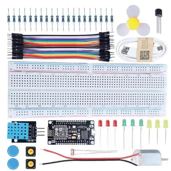 ESP8266 WiFi Kit Temperatur- og fuktighetssensor Programmeringssett Læringssett for Elektronisk Eksperimentering