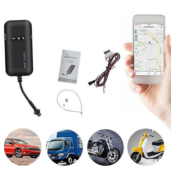 GPS-paikannin Gt02a GPS-lähetin Paikannus Ajoneuvo Auto Moottoripyörä Sähköpyörä