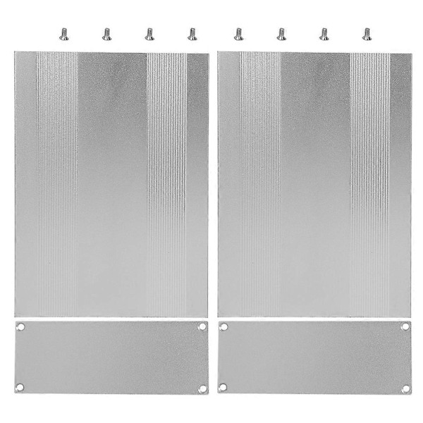 Alumiininen projektikotelo, jaettu malli, mattahopea kotelo, DIY PCB-liitoskotelo 54x145x200mm YEMAA