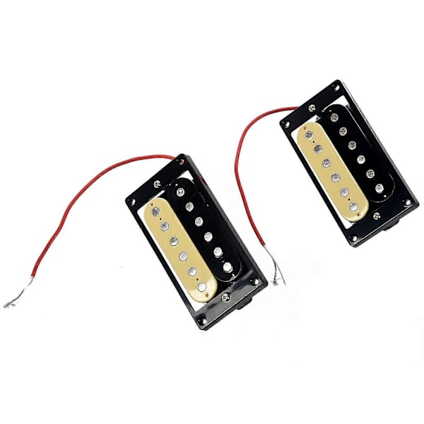 1 set med 2 Zebra-faced Humbucker Dubbelspolar Pickups för Elgitarr