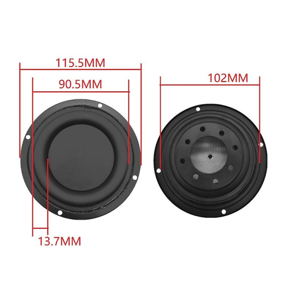 Bass Radiator Speaker Diaphragm Auxiliary Strengthen Bass Vibration Membrane