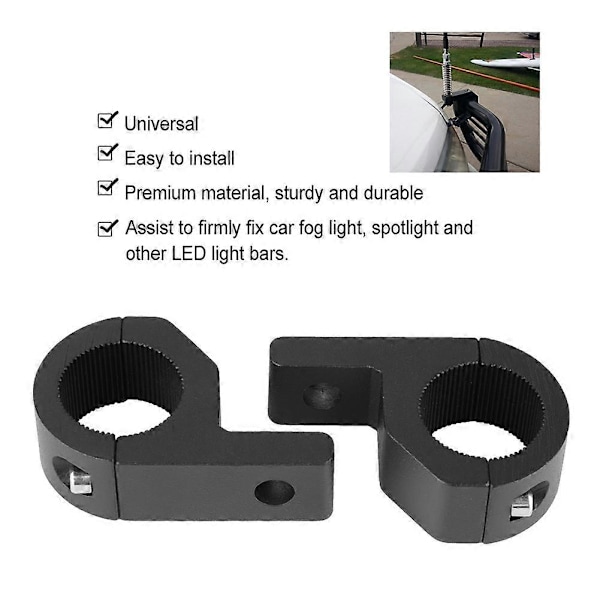 Universal Bil LED Lygtepind Montering Beslag Klemme Holder Kit 20-30mm