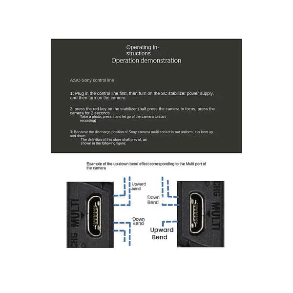 For Sc2 Kamera Kontrolkabel Usb-c Til Multi-usb Multi-kamera Til A7 A7r A7s Ii Iii Iv A6600 Kamera