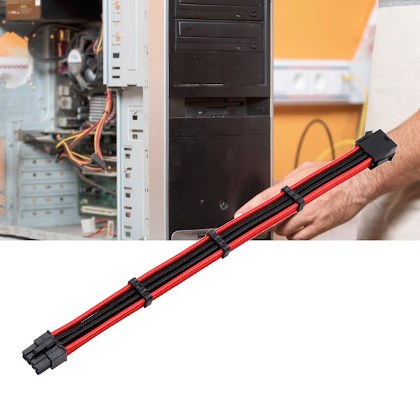 Virtapidennytysjohto Ammattimainen Nylonpunottu 30cm ATX 24Pin 8Pin 6+2Pin 8Pin 4+4Pin 6Pin Virtajohto Tietokoneen CPU:lle