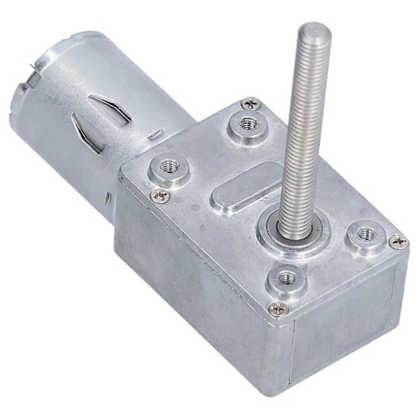 JGY?370 DC 24V Madontavaihdemoottori Korkea Vääntömomentti Itselukkiutuva Turbiinivähennin DIY-malleille 30RPM