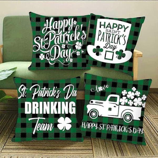 St. Patrick's Day Hemkudde Överlevde Familj Kuddvar Örngott