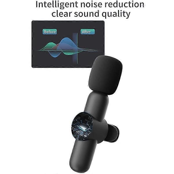 Live Lavalier Mic Enkel Mikrofon 8-Pin Gränssnitt