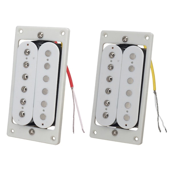 2 kpl Sähkökitaran Mikrofonit Esijohdotetulla Humbucker-Mikrofonisarjalla Kaksoiskäämi Mikrofoni 6-kielisille Kitaroille Instrumentin Tarvikkeet