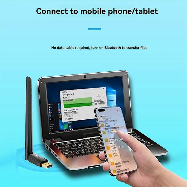 150m USB Bluetooth 5.4 Adapter Drivrutinsfri Bluetooth Adapter Dator USB Bluetooth Dongel