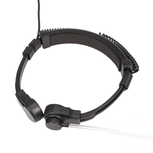 3,5 mm justerbar halsmikrofon øretelefon Mikrofon skjult akustisk rør ørestykke headset med finger P