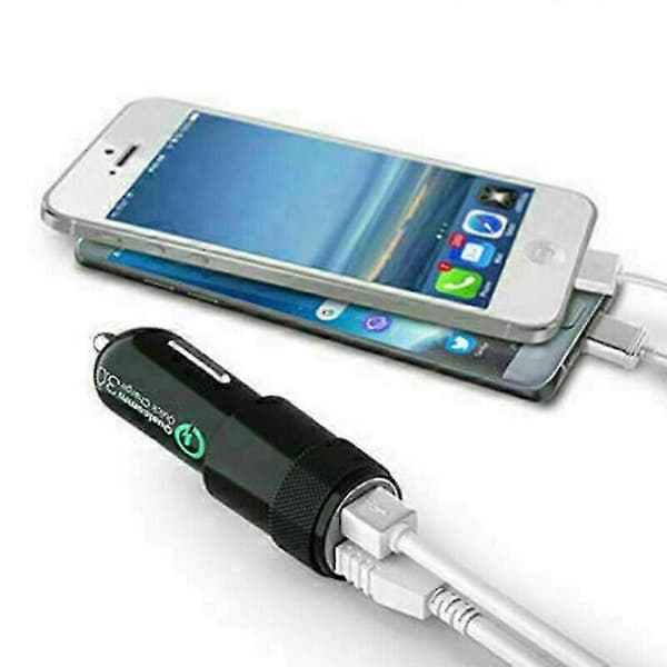 Rask Billader USB C PD 2 Port For iPhone Samsung Sigarettenuttak Adapter 12V