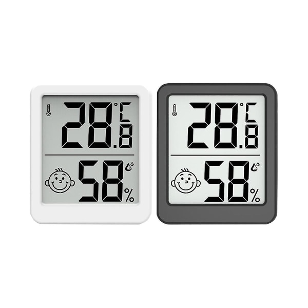 Lcd digitalt termometer Hygrometer Indendørs rum Elektronisk temperatur fugtighedsmåler sensormåler W